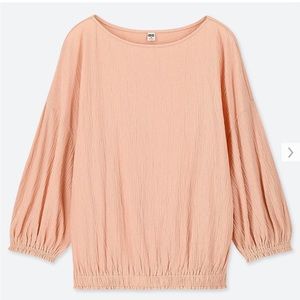 Uniqlo Pink 3/4 Sleeve Blouse